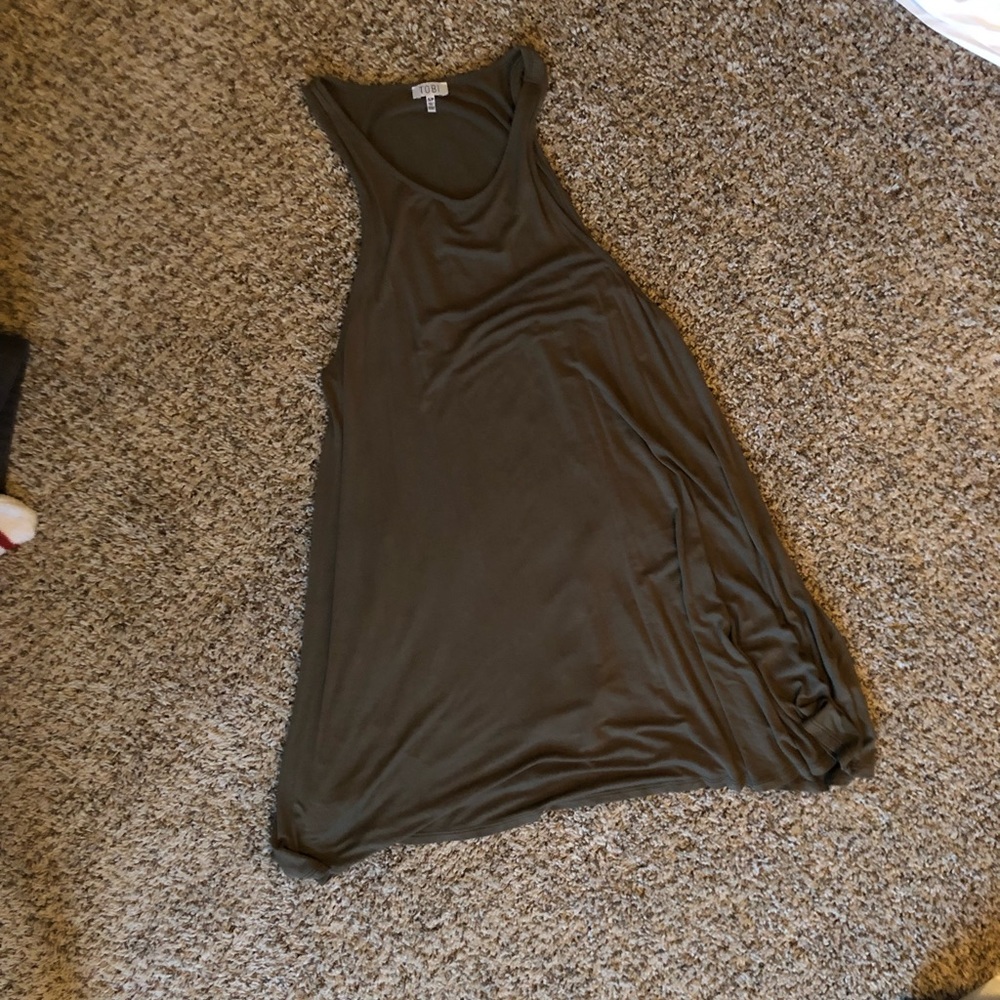 Olive Green Swing Dress
